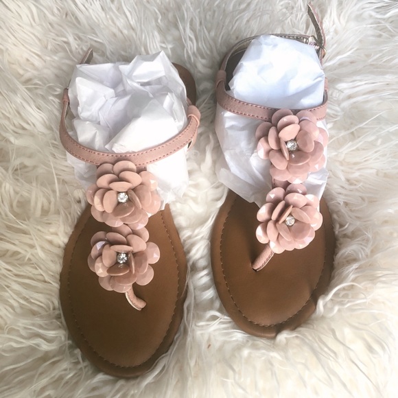 Rampage Shoes - NWOT Rampage Pink Floral Sandals